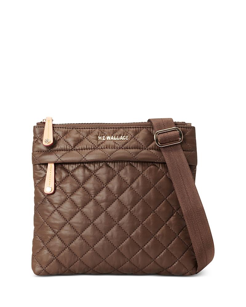 Womens Metro Flat Quilted Nylon Crossbody Bag Product Image