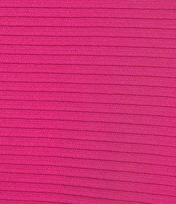 Investments Petite Size Knit Short Sleeve High Neck Ottoman Top Product Image