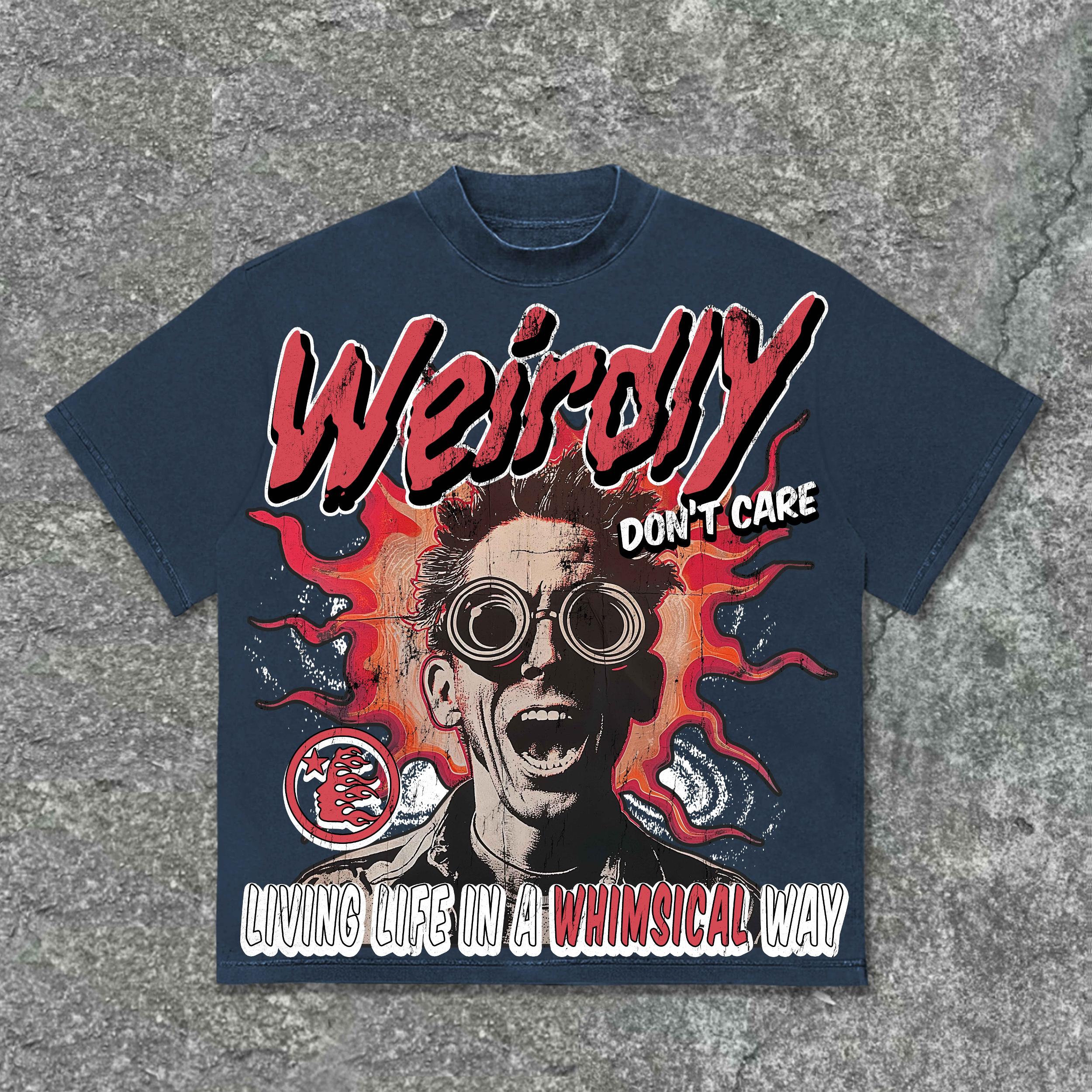 Sopula Laughs Grotesquely Produced Retro Graphics Cotton T-Shirt Product Image