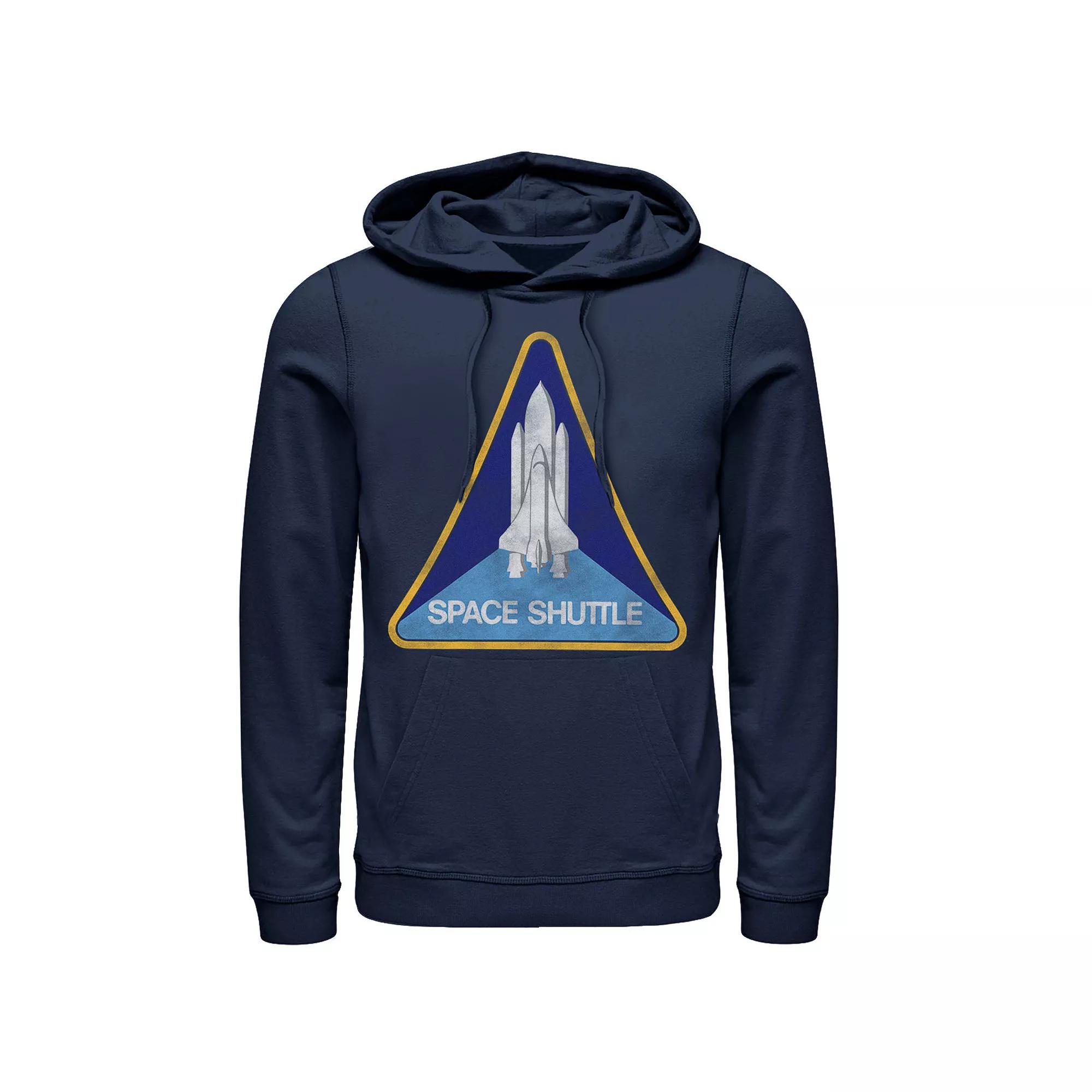 Men's NASA Space Shuttle Triangle Emblem Hoodie, Size: XXL, Blue Product Image