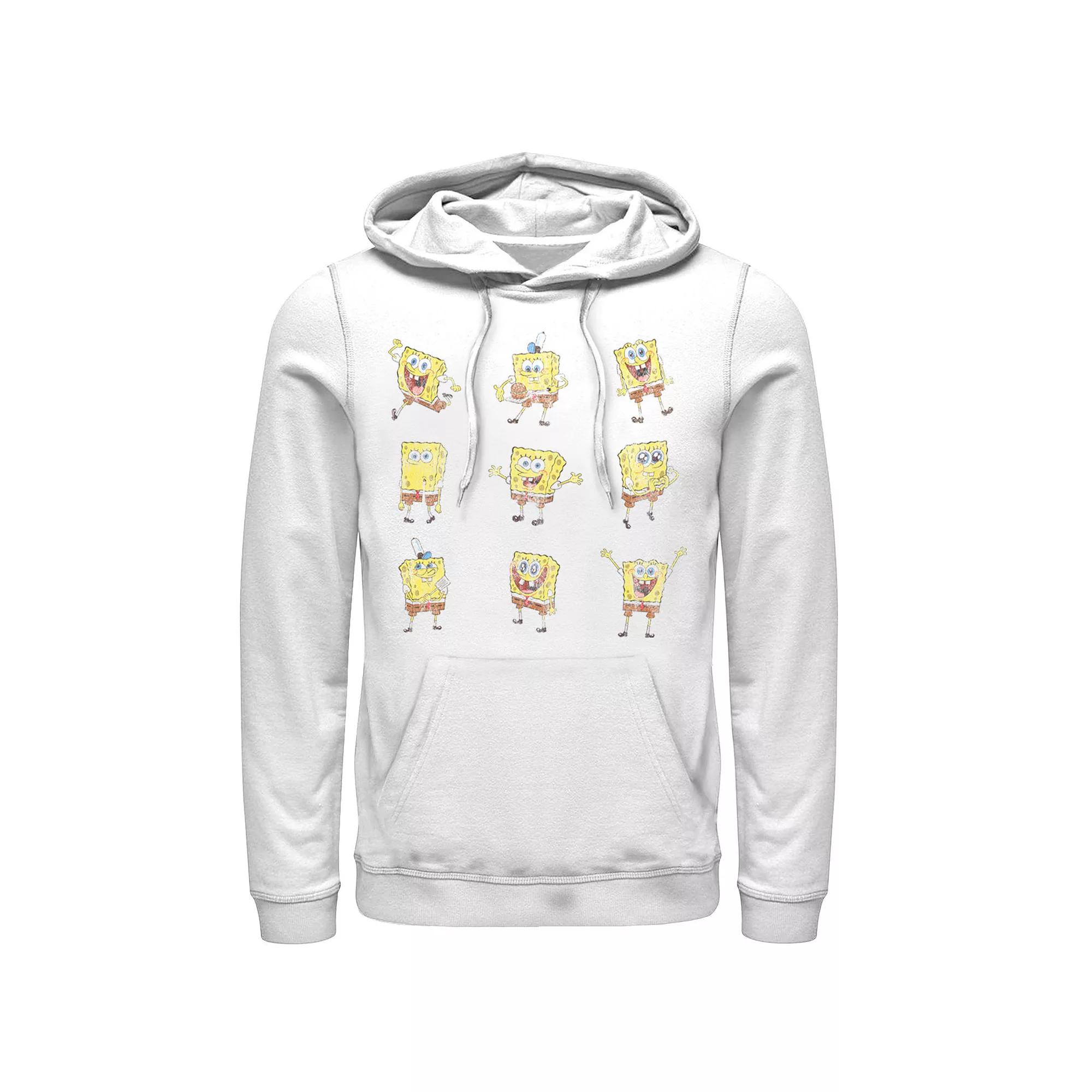 Men's Nickelodeon SpongeBob SquarePants Happy Poses Hoodie,  Product Image