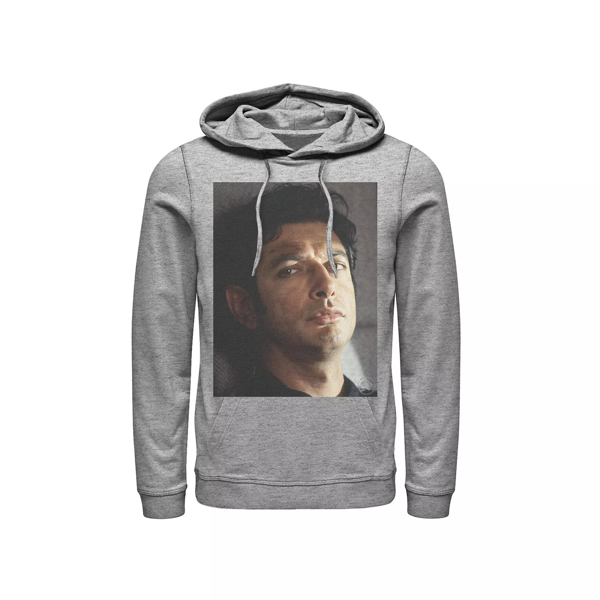 Men's Jurassic Park Jeff Goldblum Stare Graphic Pullover Hoodie,  Product Image