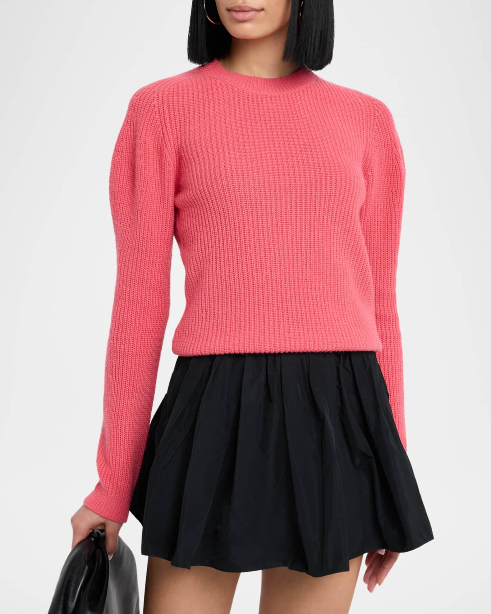Puff-Sleeve Wool-Cashmere Sweater Product Image