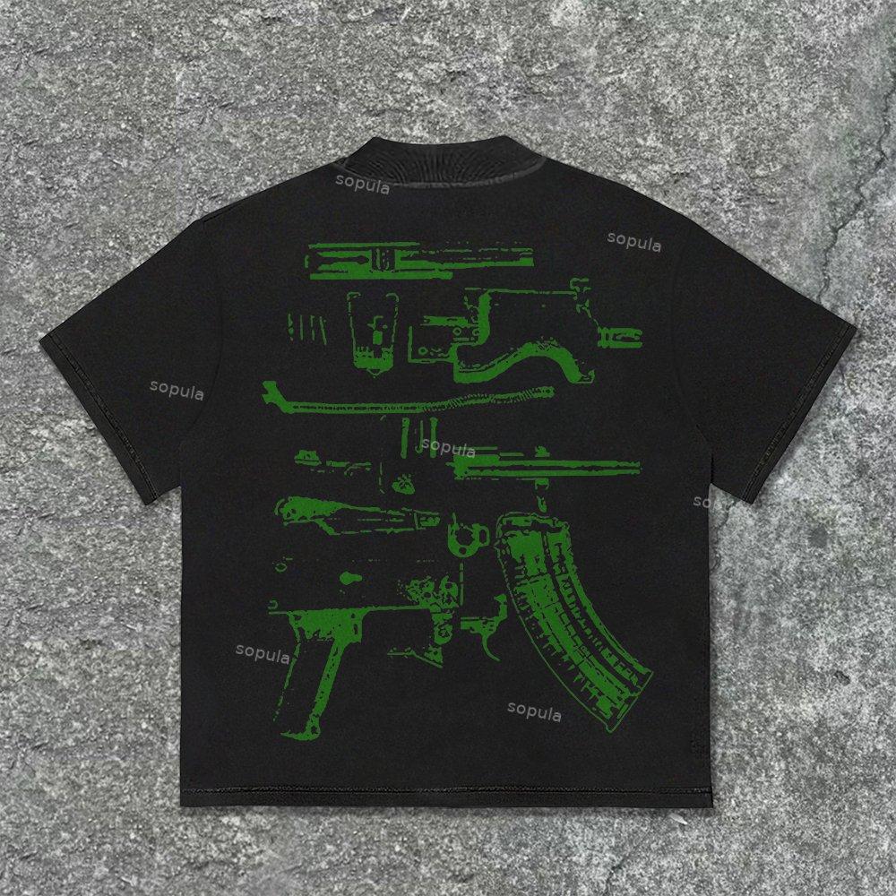 Vintage In Draco We Trust Graphic Cotton T-Shirt Product Image