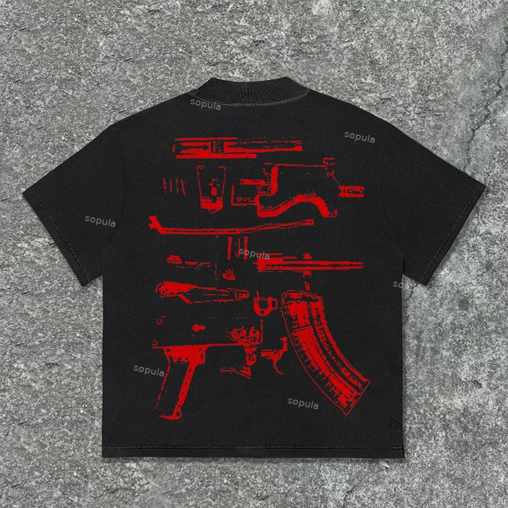 Vintage In Draco We Trust Graphic Cotton T-Shirt Product Image