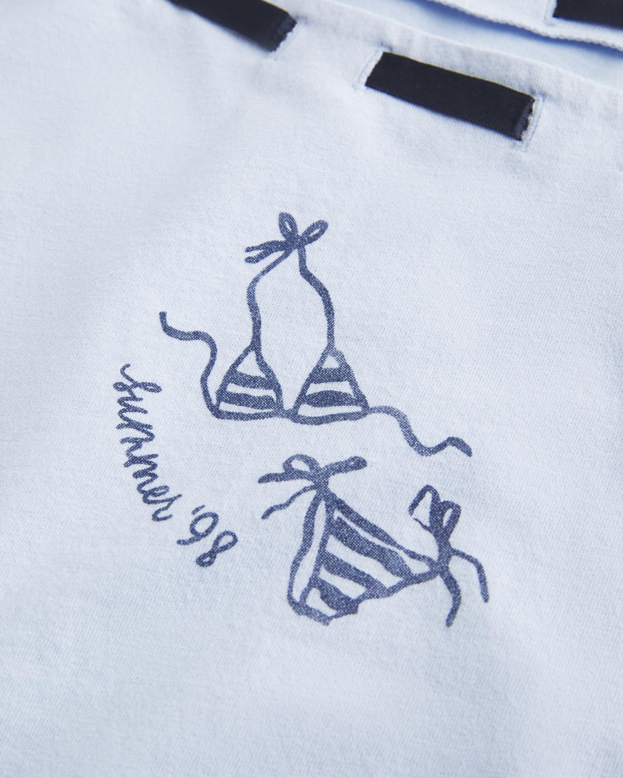 Easy Off-the-Shoulder Tie T-Shirt Product Image