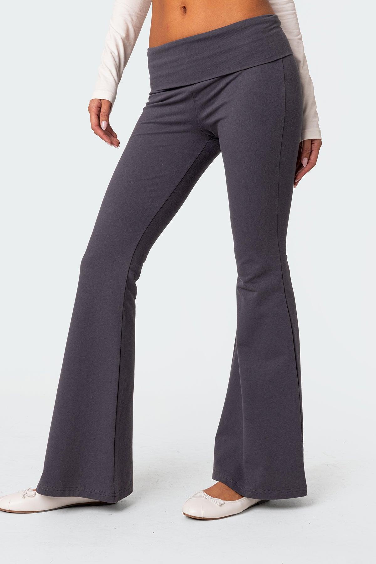 Naomi Fold Over Flared Leggings Product Image