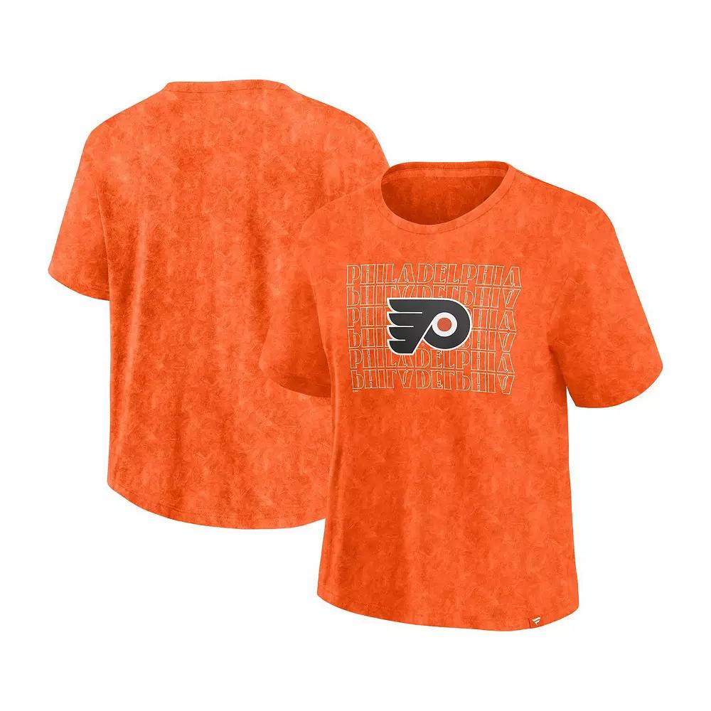 Women's Fanatics Orange Philadelphia Flyers Faded Wash T-Shirt,  Product Image