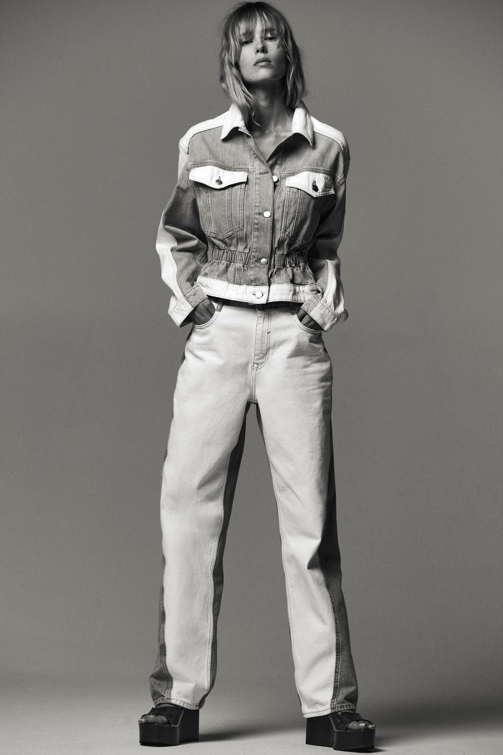 Z1975 STRAIGHT LEG MID-RISE COMBINED JEANS Product Image