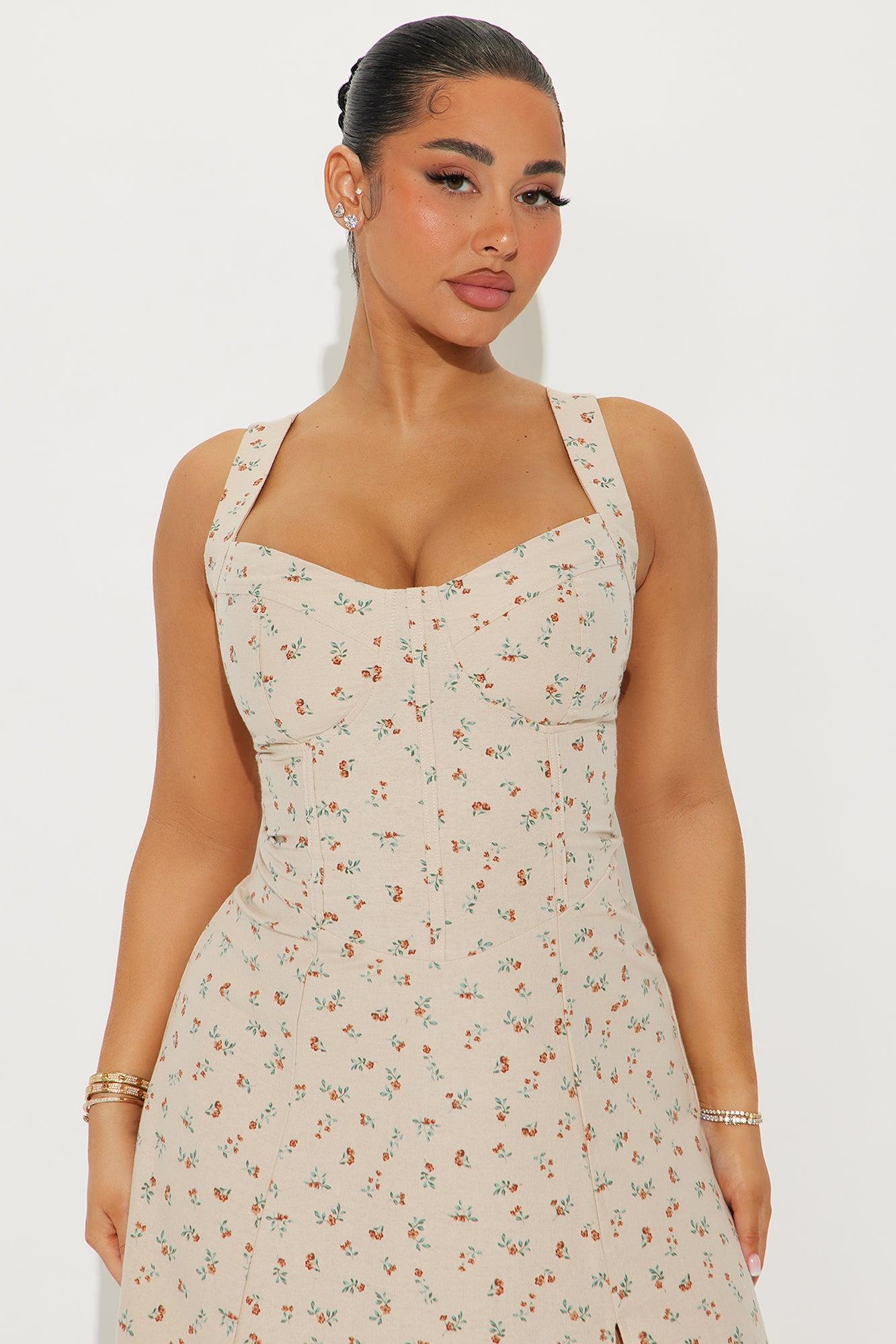 Daniella Twill Maxi Dress - Khaki Product Image