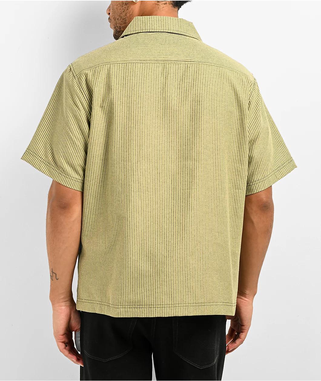 Welcome Garage Cedar Green Stripe Work Shirt Product Image