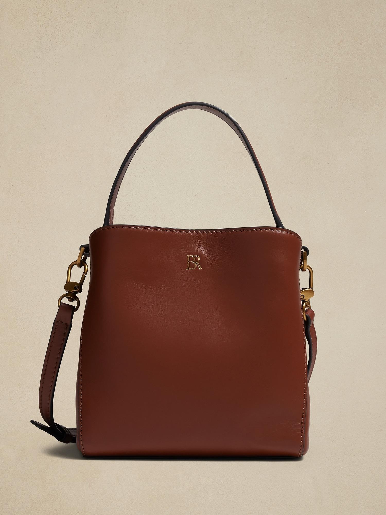 Leather Mini Bucket Bag Product Image