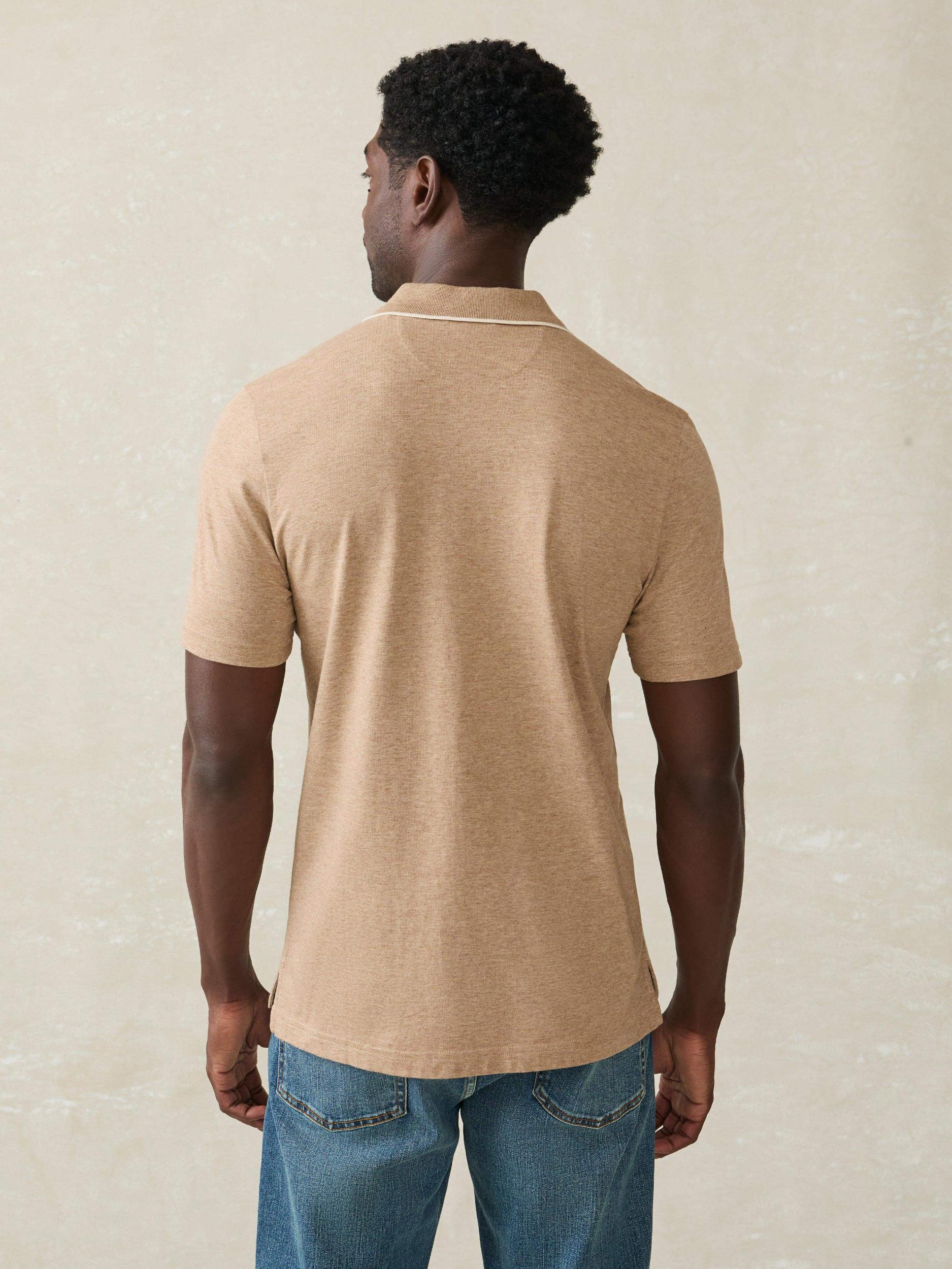 Movement™ Short-Sleeve Pique Polo Shirt - Driftwood Island Heather Male Product Image