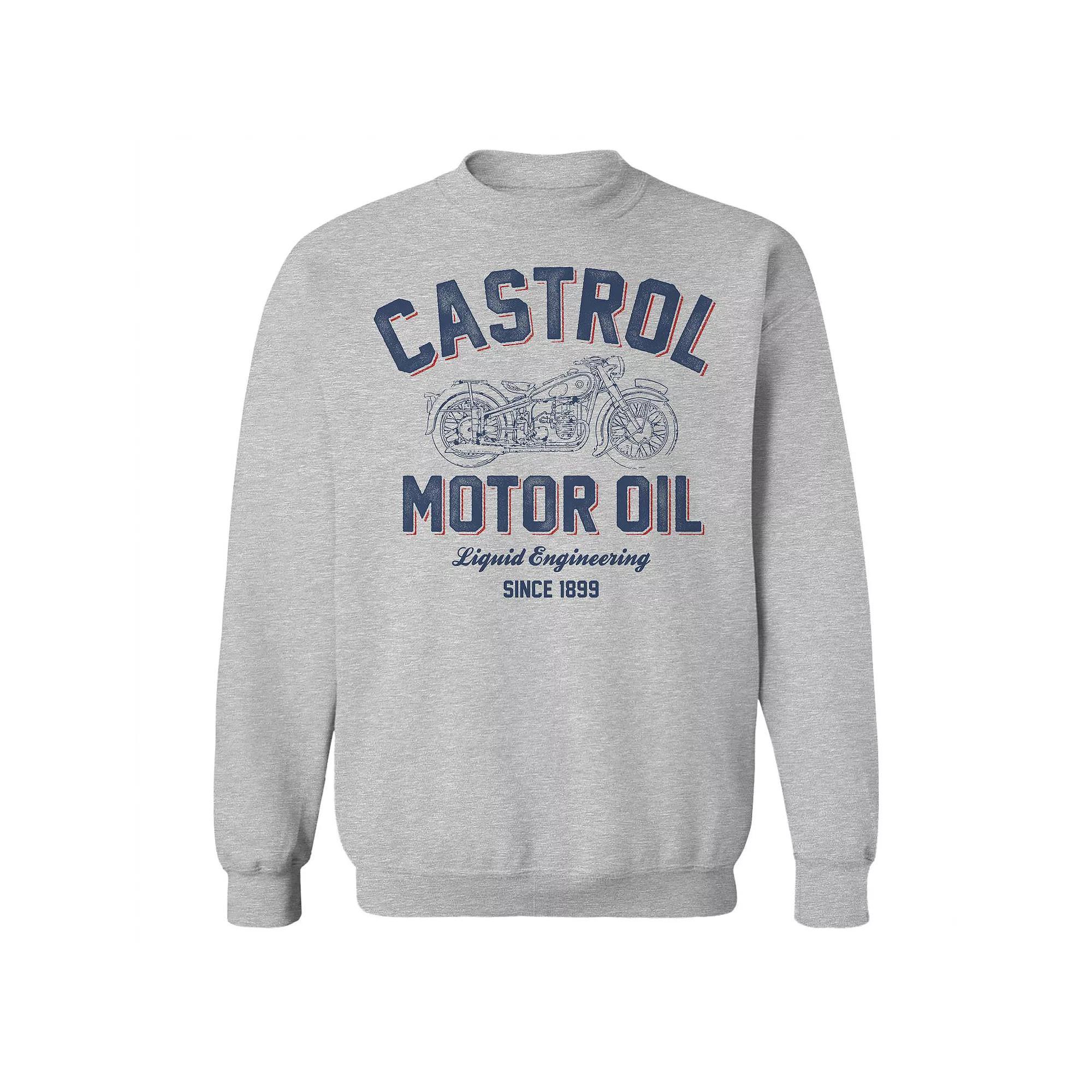 Men's Castrol Liquid Engineering Graphic Sweatshirt, Size: Medium, Sport Gray Product Image