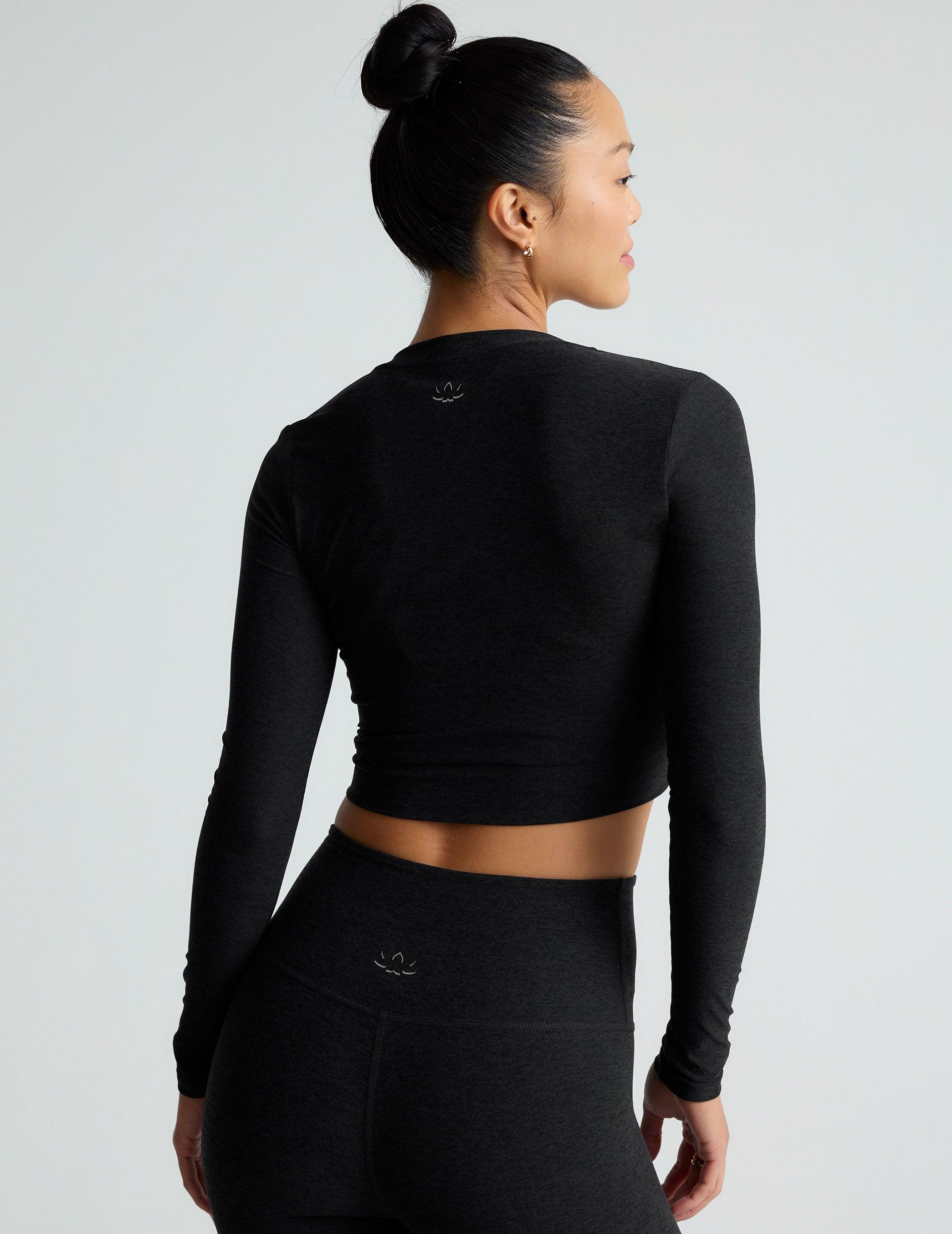 Featherweight Center Stage Cropped Long Sleeve Pullover Product Image