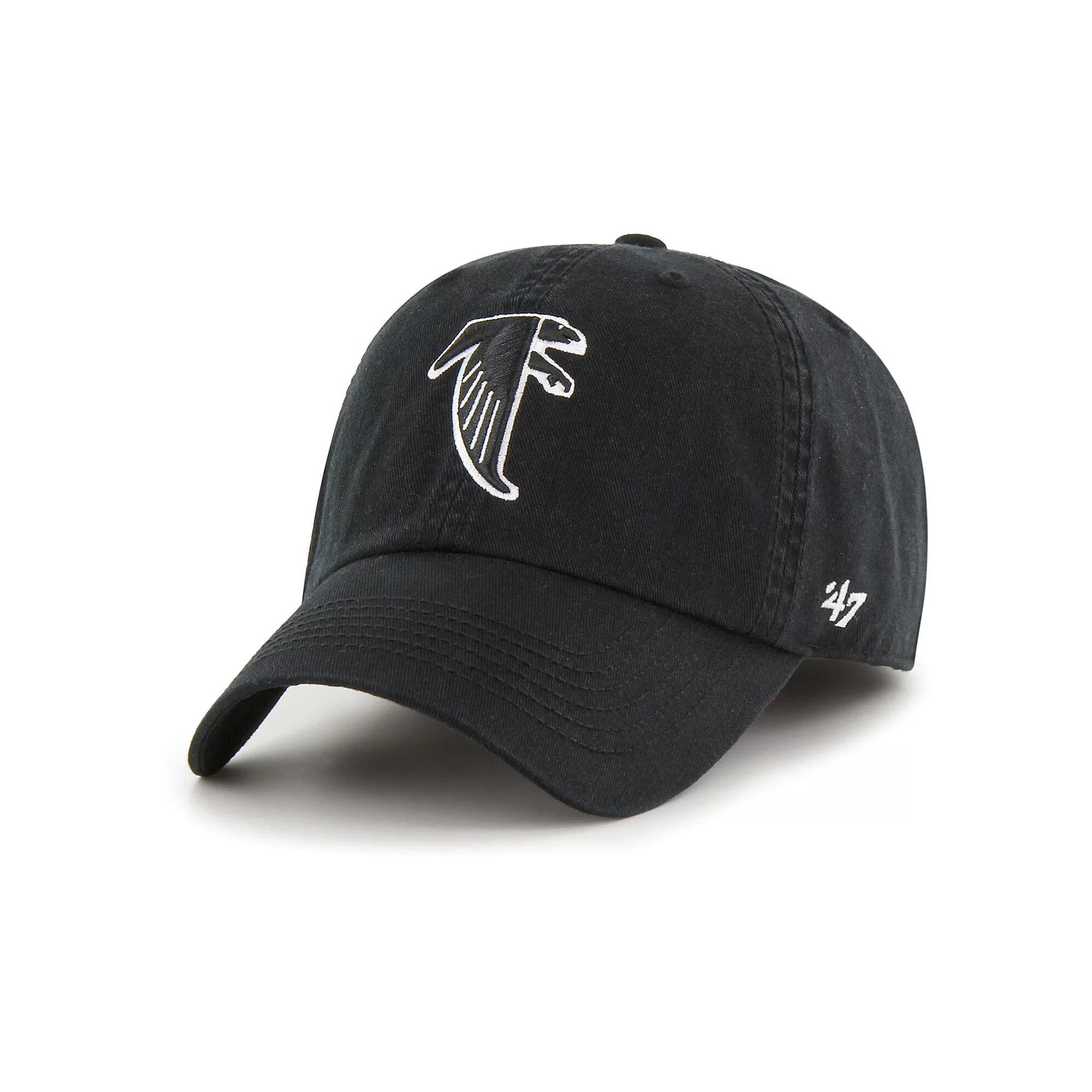 Men's '47 Black Atlanta Falcons Gridiron Classics Franchise Legacy Fitted Hat,  Product Image