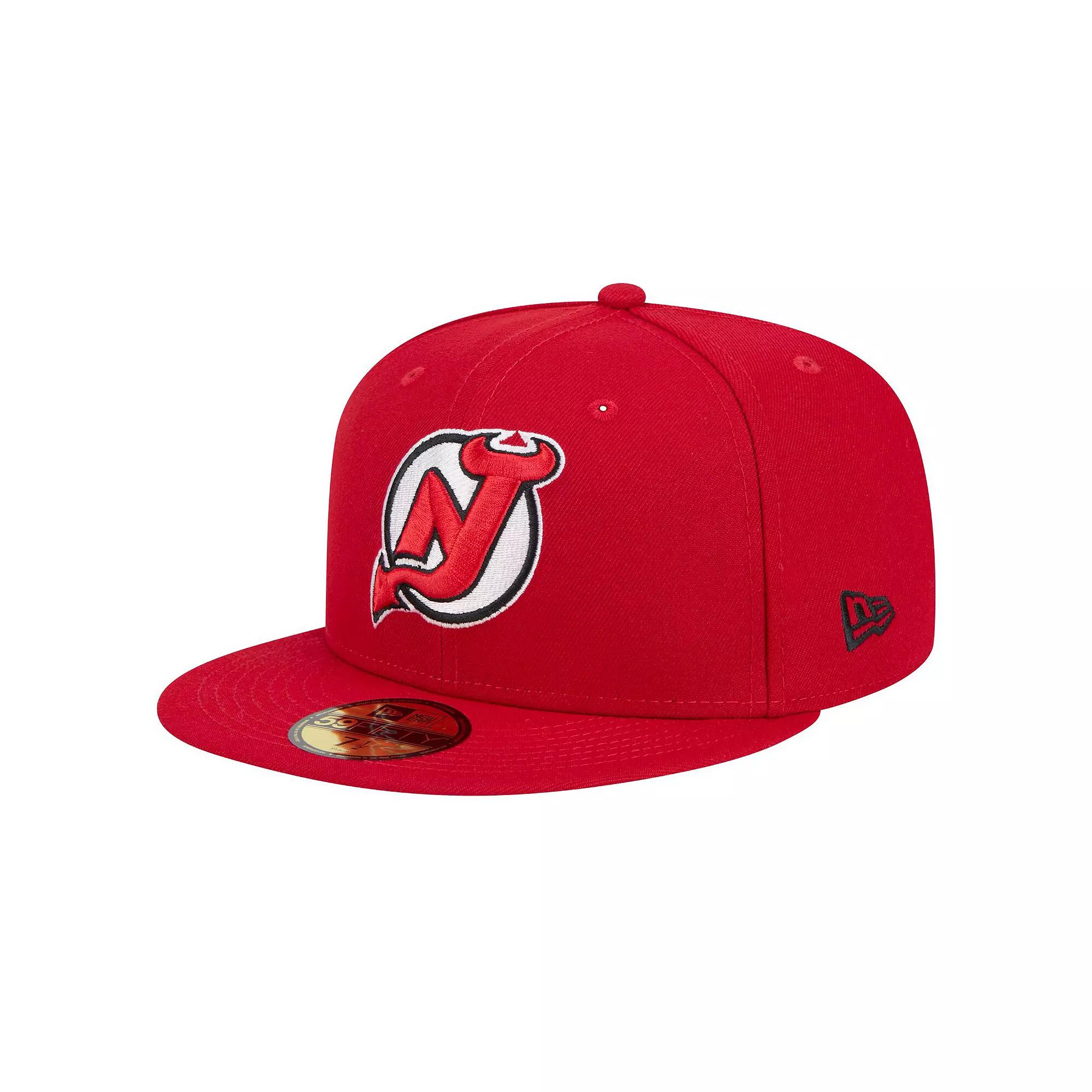 Men's New Era Red New Jersey Devils Core 59FIFTY Fitted Hat,  Product Image