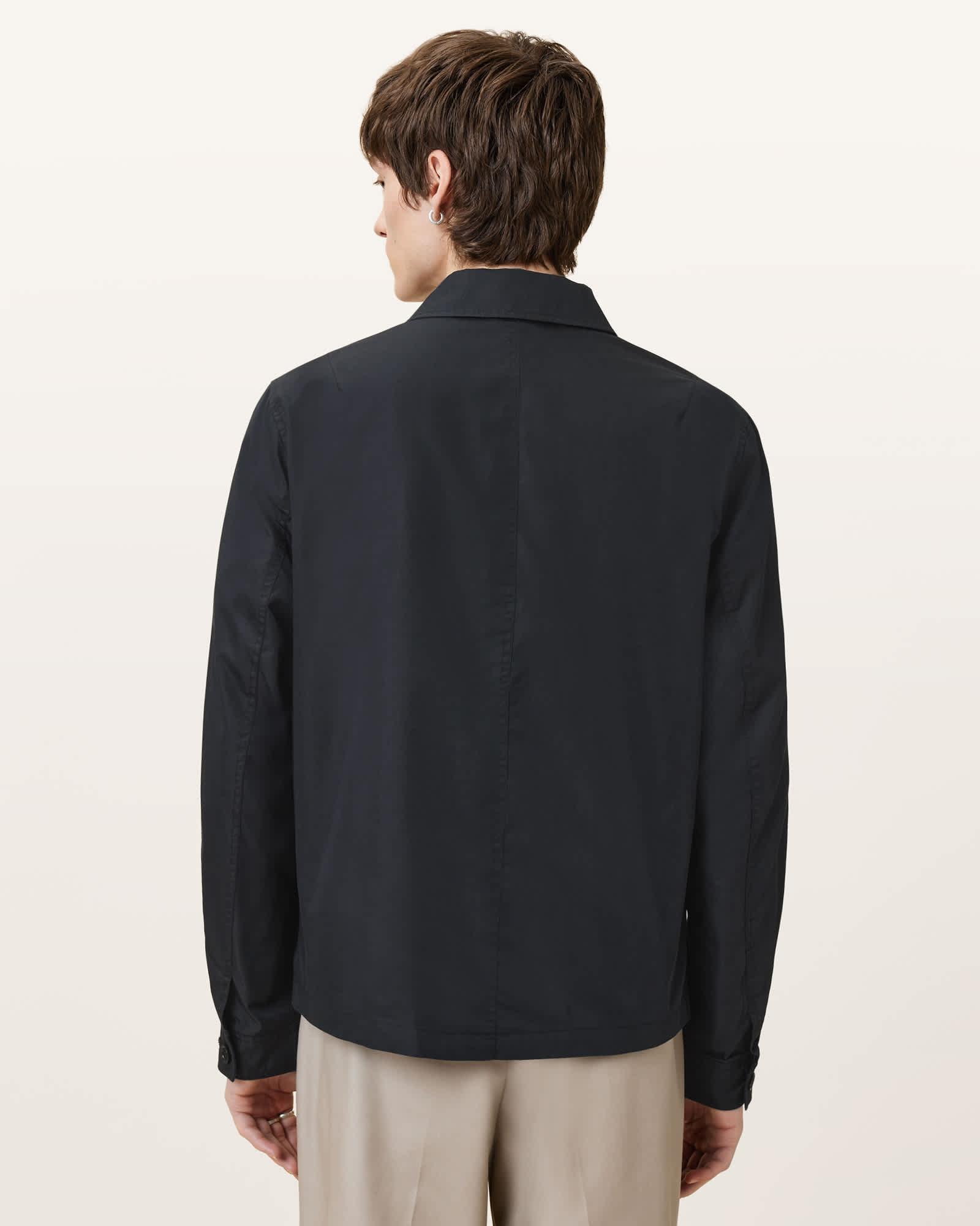 Trey Black Ramskull Pointed Collar Jacket Product Image