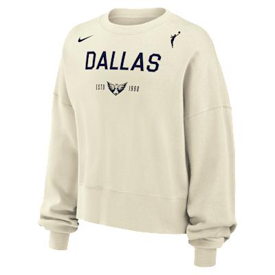 Dallas Wings Phoenix Fleece Nike Womens WNBA Crew-Neck Sweatshirt | W33302WDAL-SAI Product Image