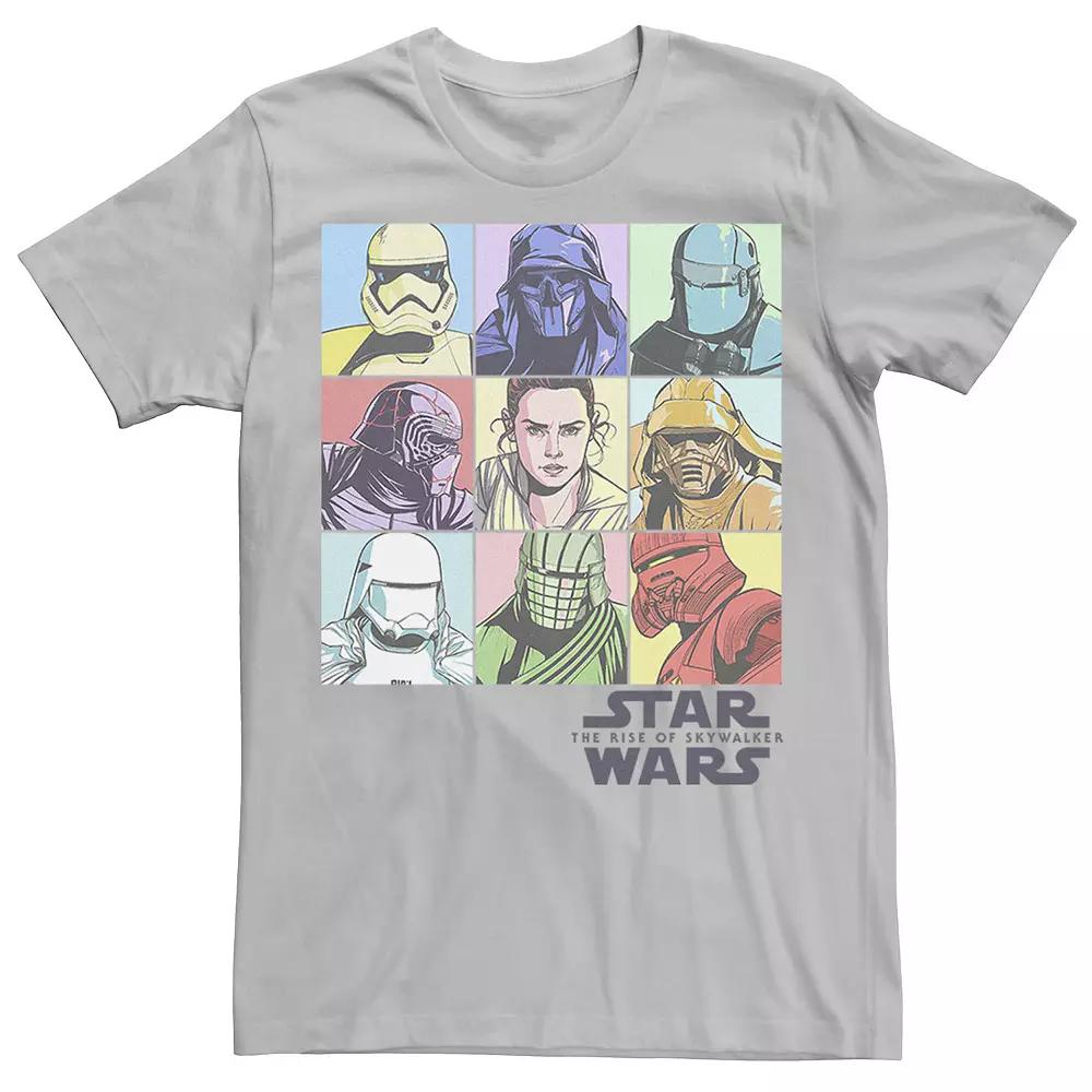 Men's Star Wars The Rise of Skywalker Pastel Character Box Tee,  Product Image