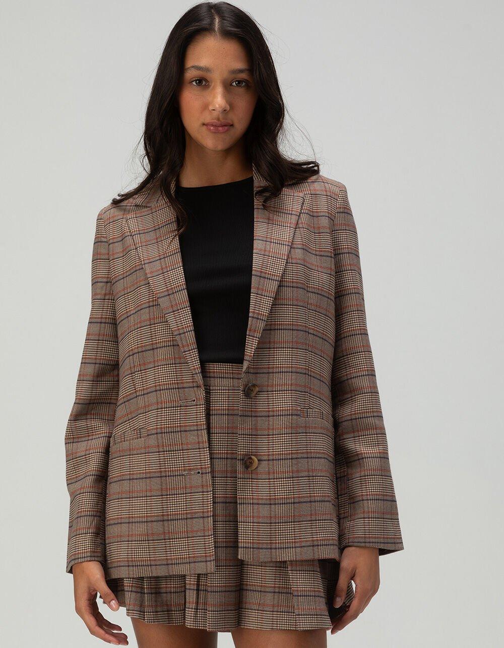 VERO MODA Ellie Womens Blazer - BROWN COMBO Product Image