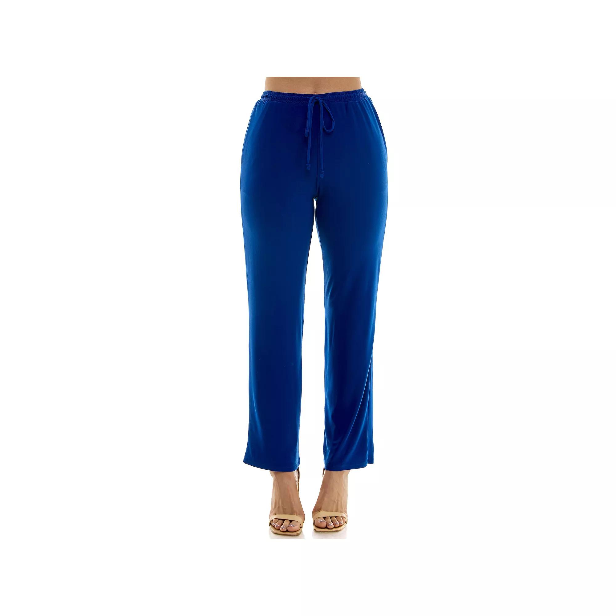 Women's Nina Leonard Classic Drawstring Pant,  Product Image