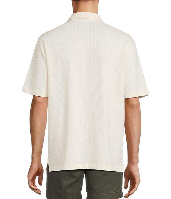 Roundtree & Yorke Short Sleeve Textured Solid Polo Product Image