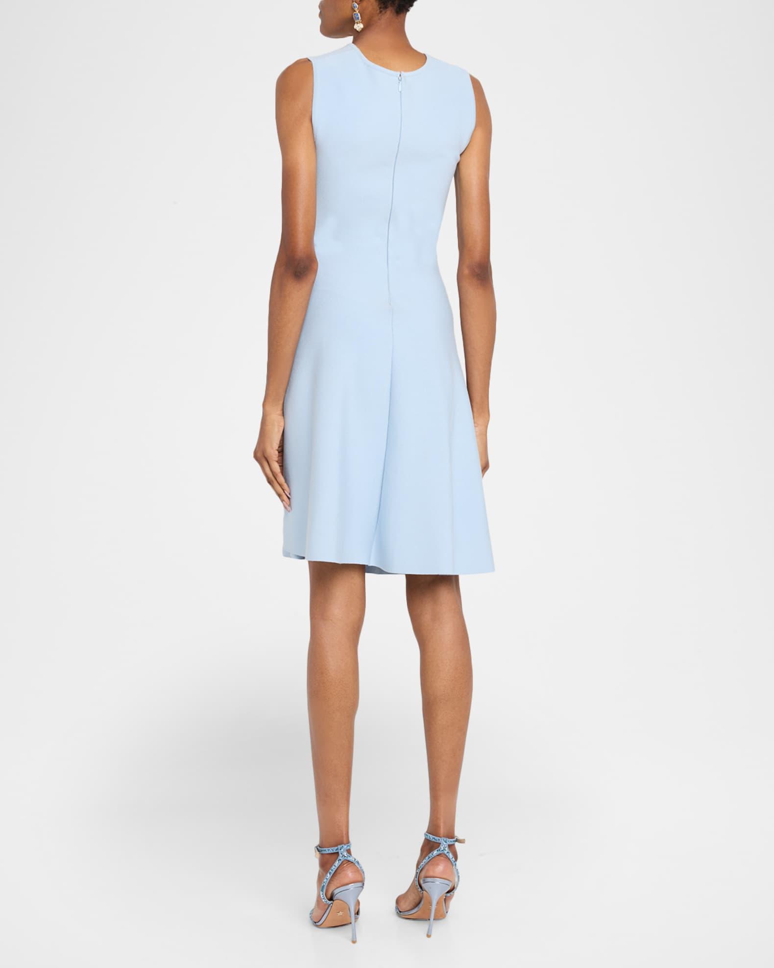 Sequined Floral Applique Knit Dress Product Image