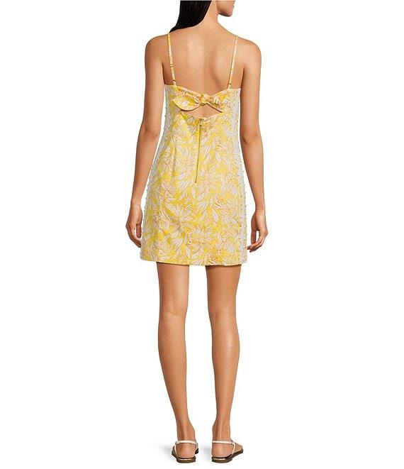 Lilly Pulitzer Shelli Stretch Vintage Dobby Honeycomb Hideaway Print Square Neck Dress Product Image