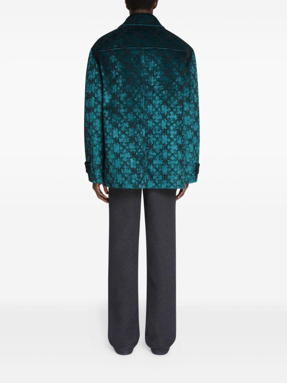 jacquard single-breasted blazer Product Image