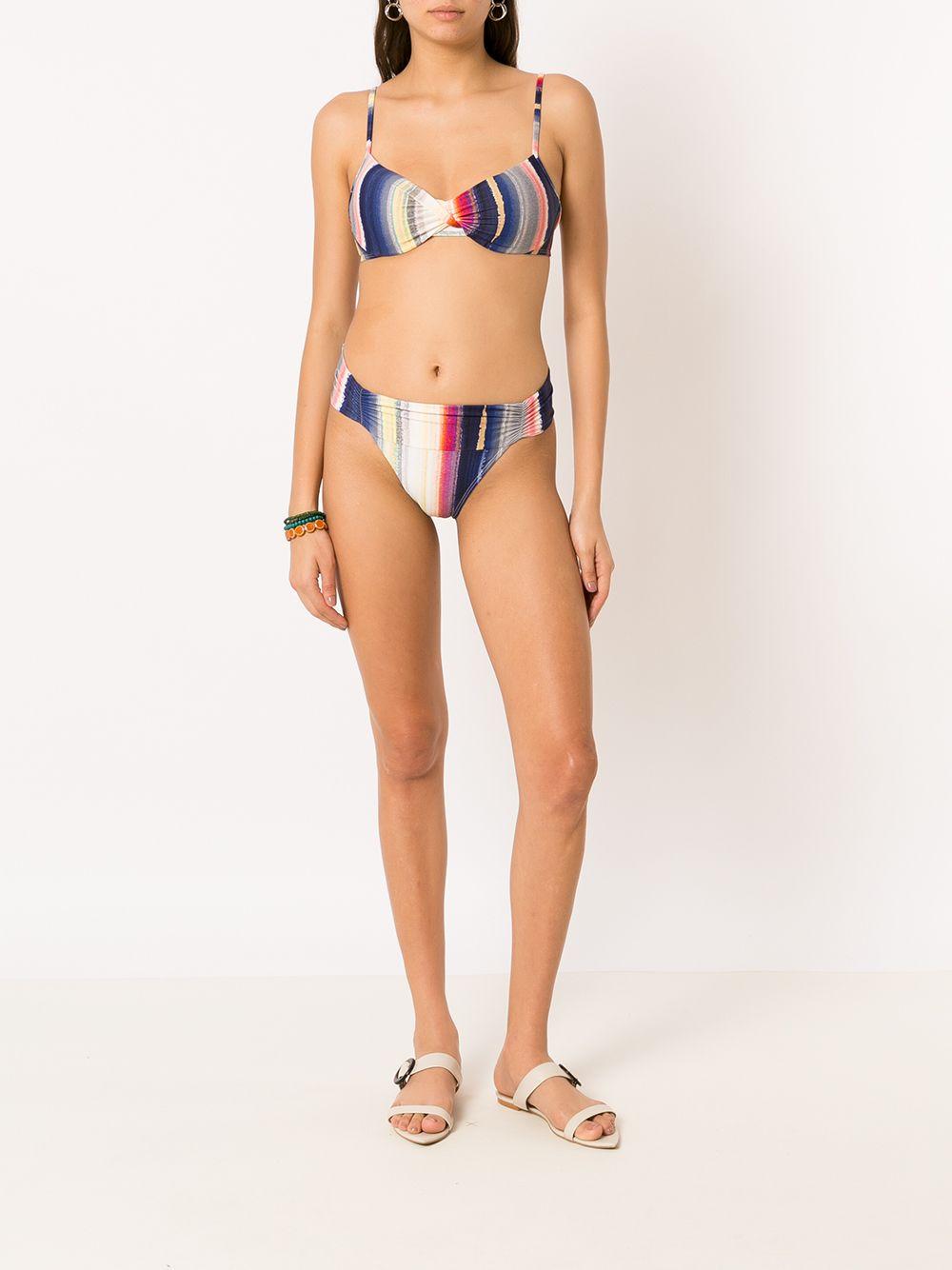 Cassis striped bikini top Product Image