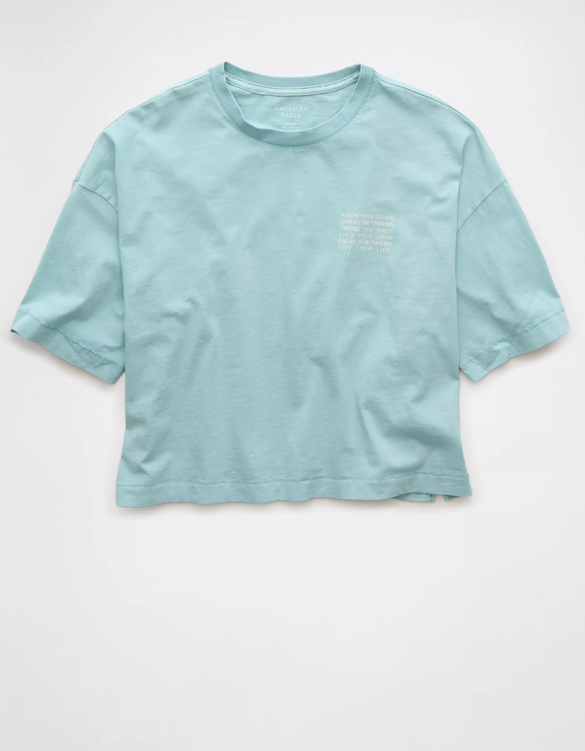 AE Boxy Cropped Graphic T-Shirt Product Image