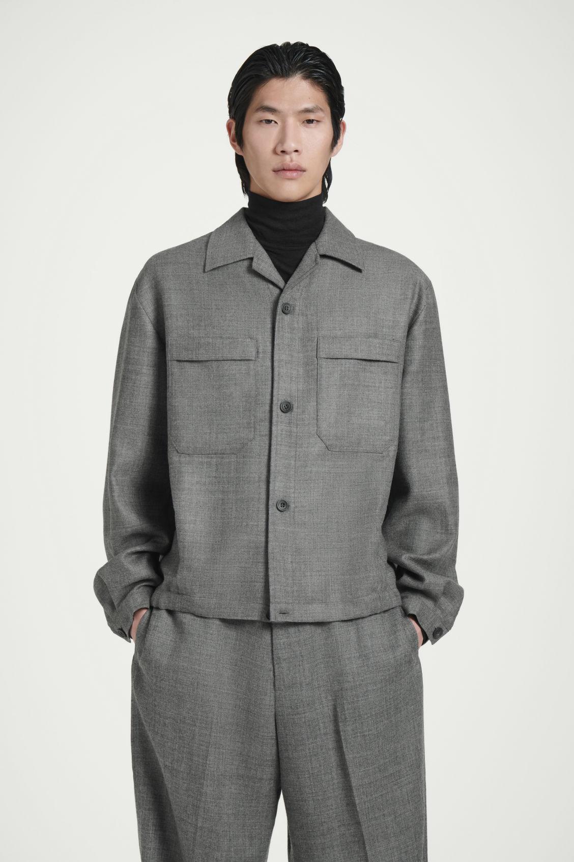 WOOL-FLANNEL OVERSHIRT Product Image