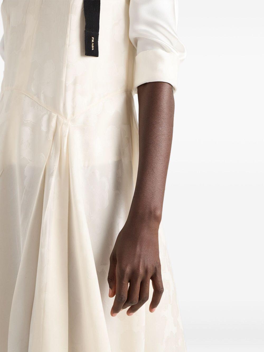 floral jacquard midi dress Product Image