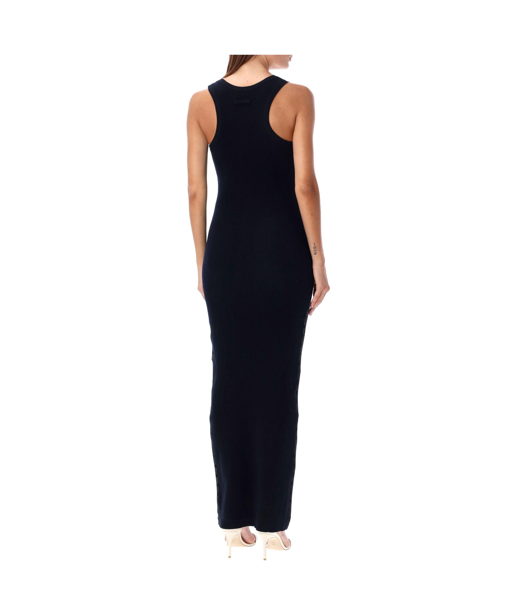 Black & Navy 'The Bi-Material Marinière' Maxi Dress Product Image