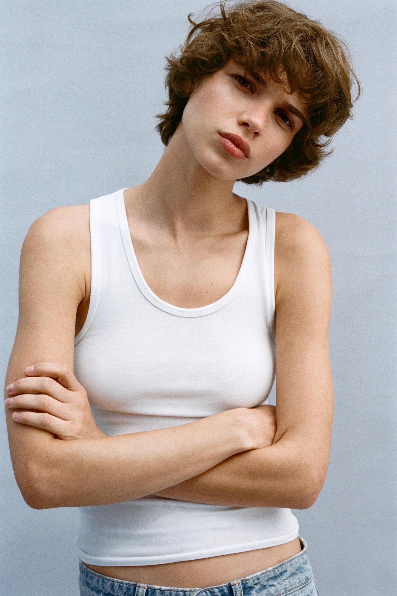 COTTON MODAL TANK TOP Product Image