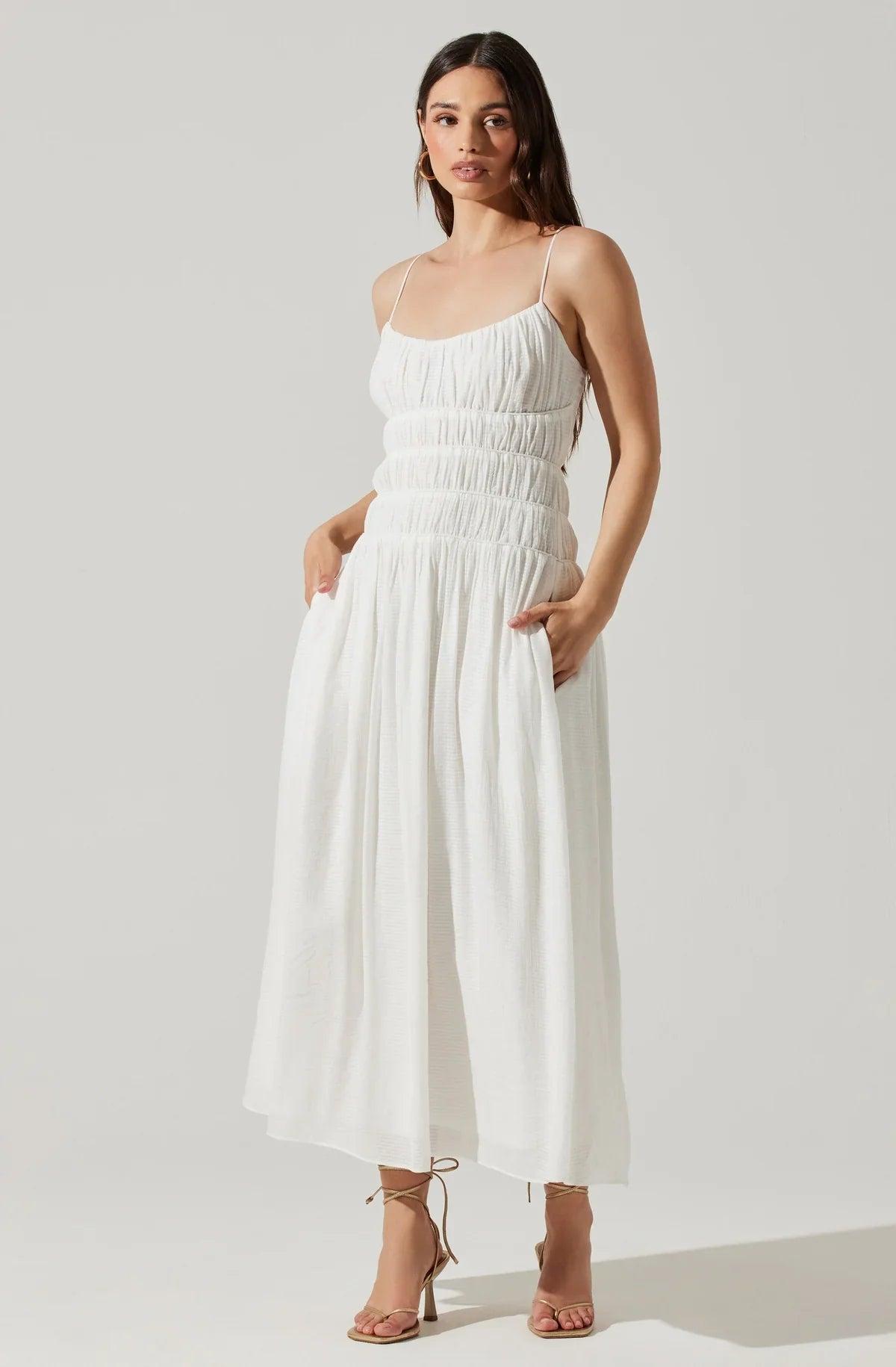 FINAL SALE ASTR the Label | Andrina Dress | White Product Image