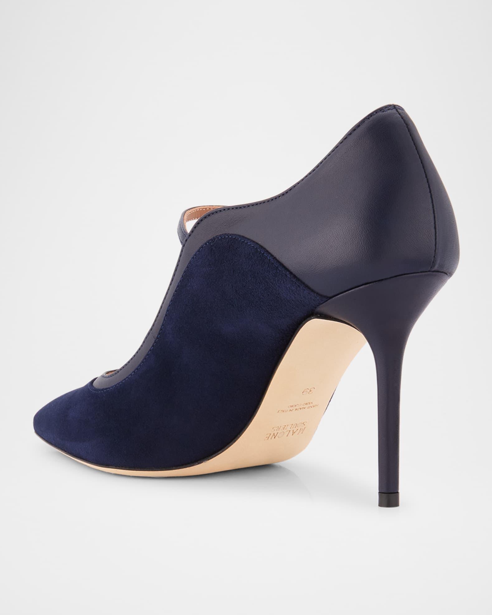 Corina Suede and Leather Mary Jane Pumps Product Image