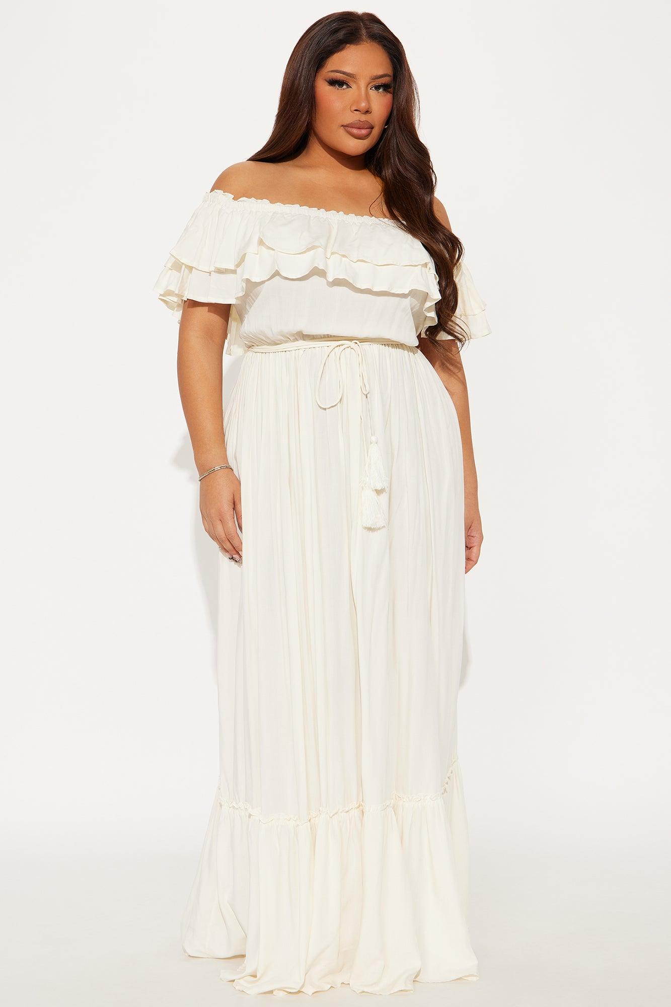 Caribbean Beauty Maxi Dress - Ivory Product Image