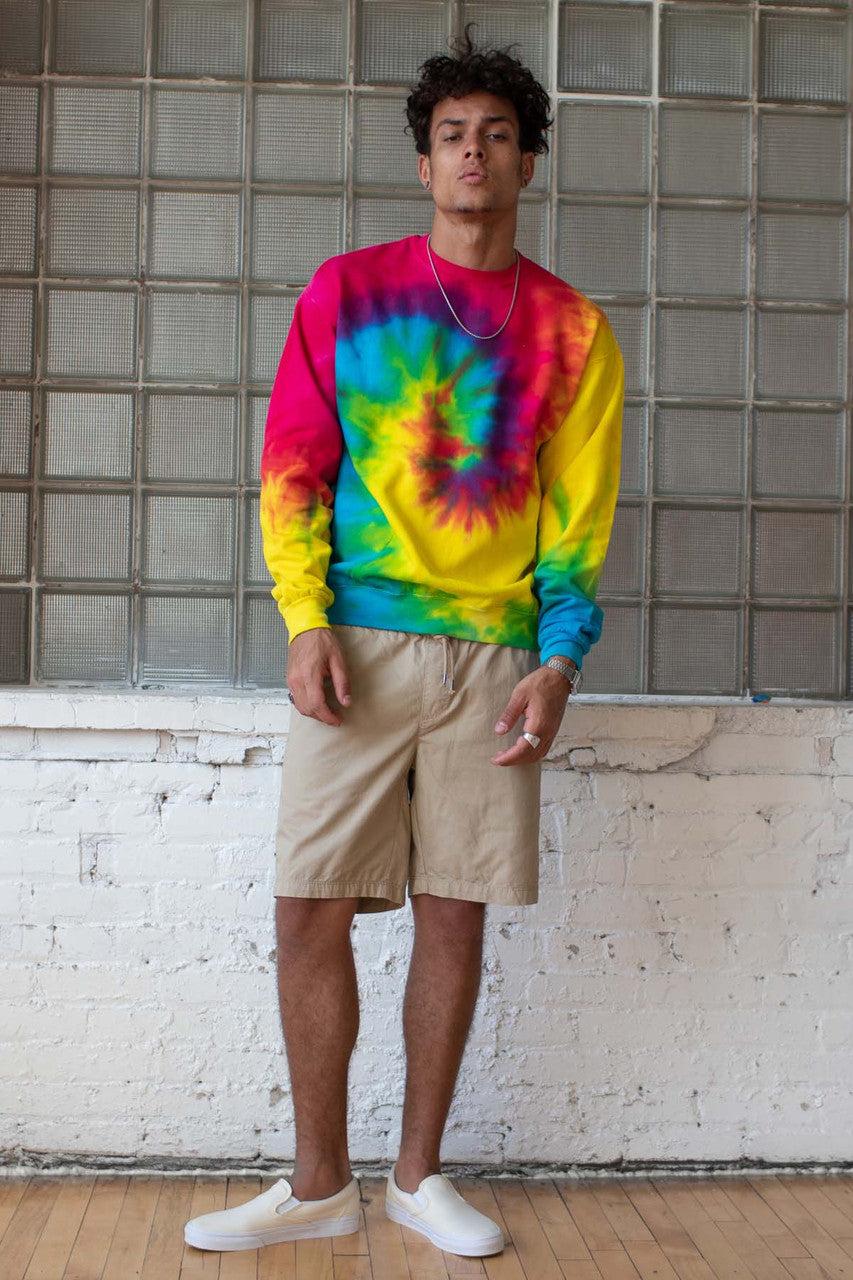 Rainbow Swirl Tie Dye Sweatshirt Product Image