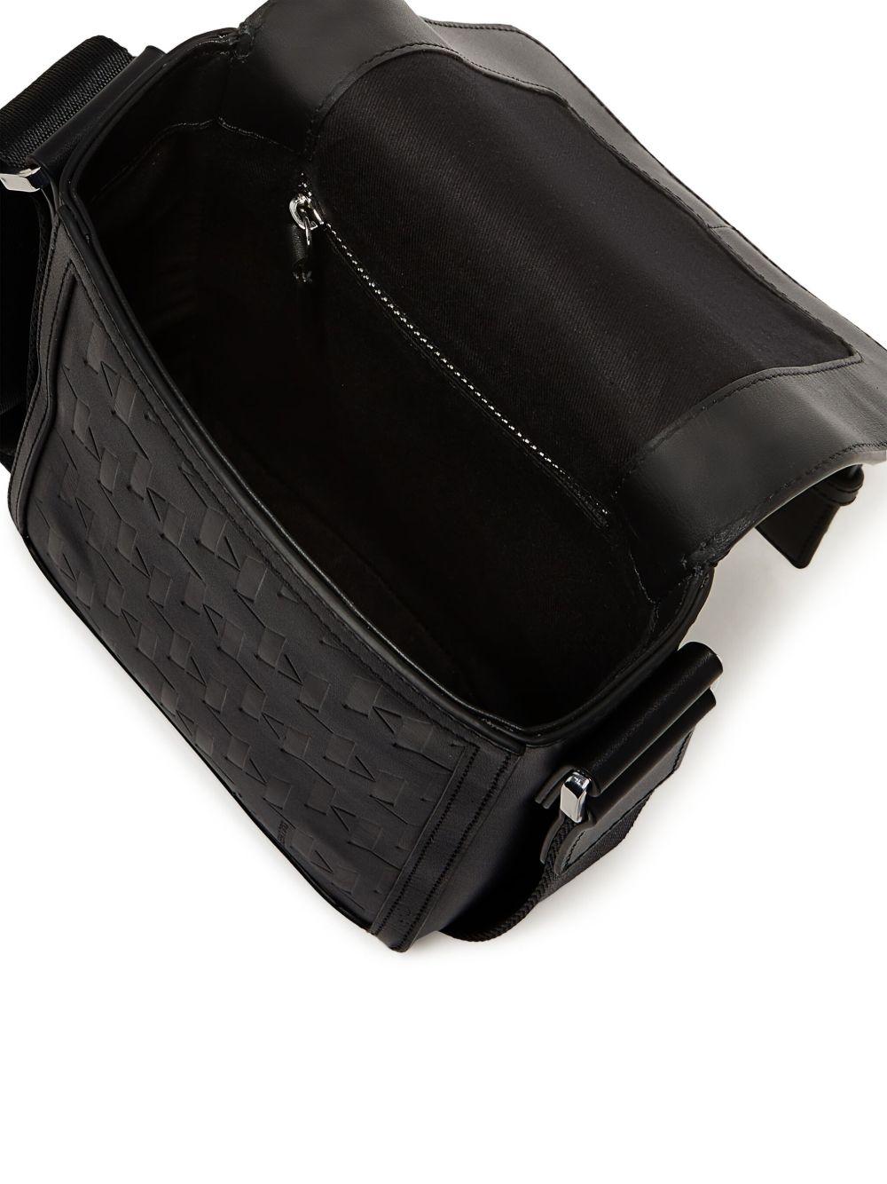 K/loom leather messenger bag Product Image