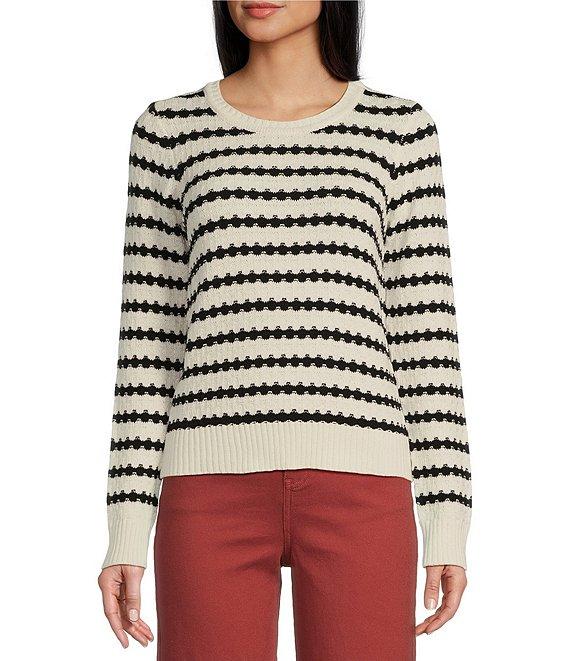 Copper Key Black & White Stripe Sweater Product Image