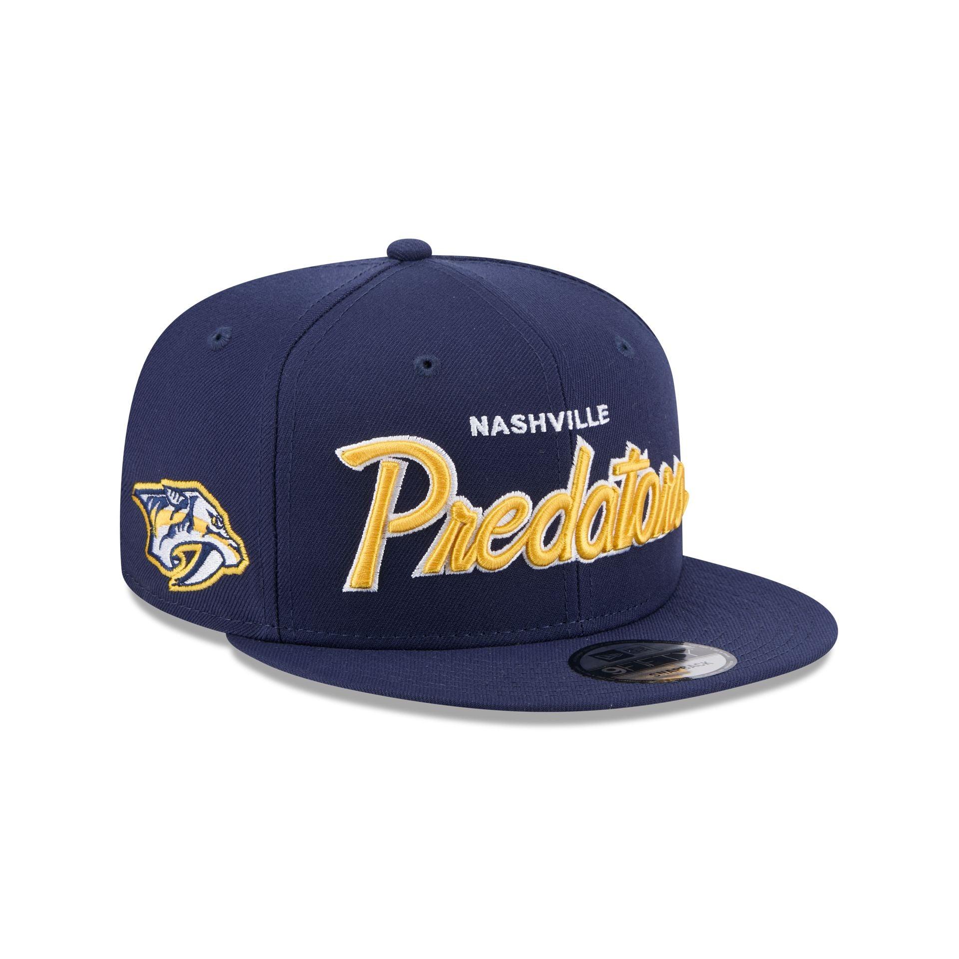 Nashville Predators Script 9FIFTY Snapback Hat Male Product Image