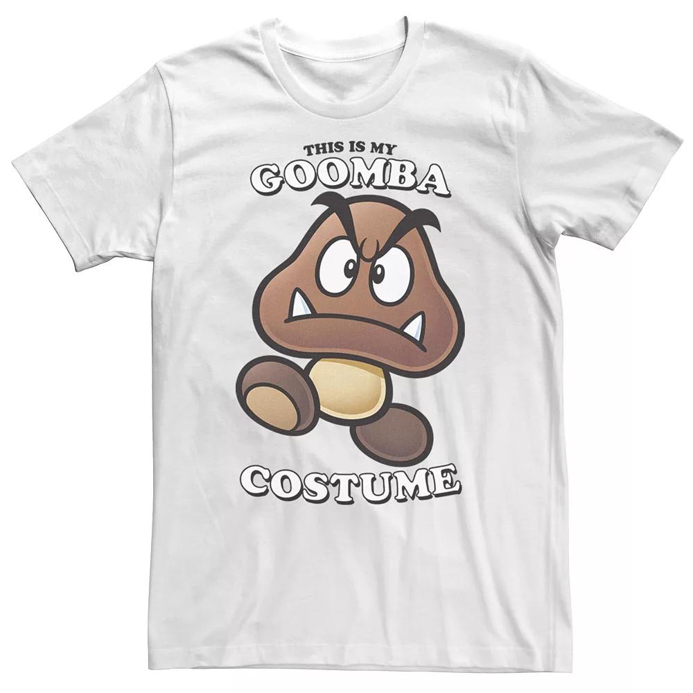 Big & Tall Nintendo Super Mario "This Is My Goomba Costume" Tee, Men's, Size: 4XLT, White Product Image