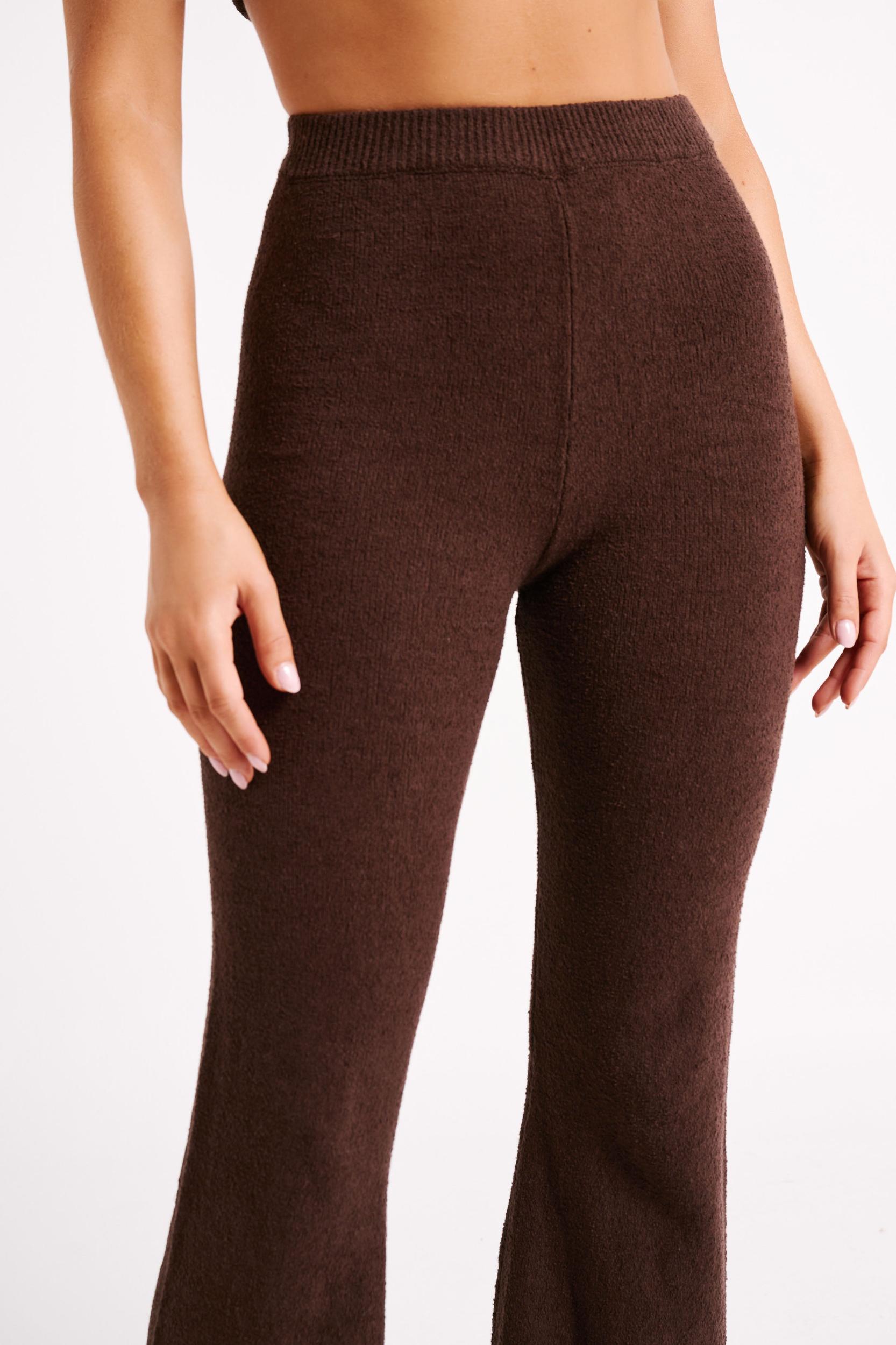 Angelina Knit Pants - Chocolate Product Image