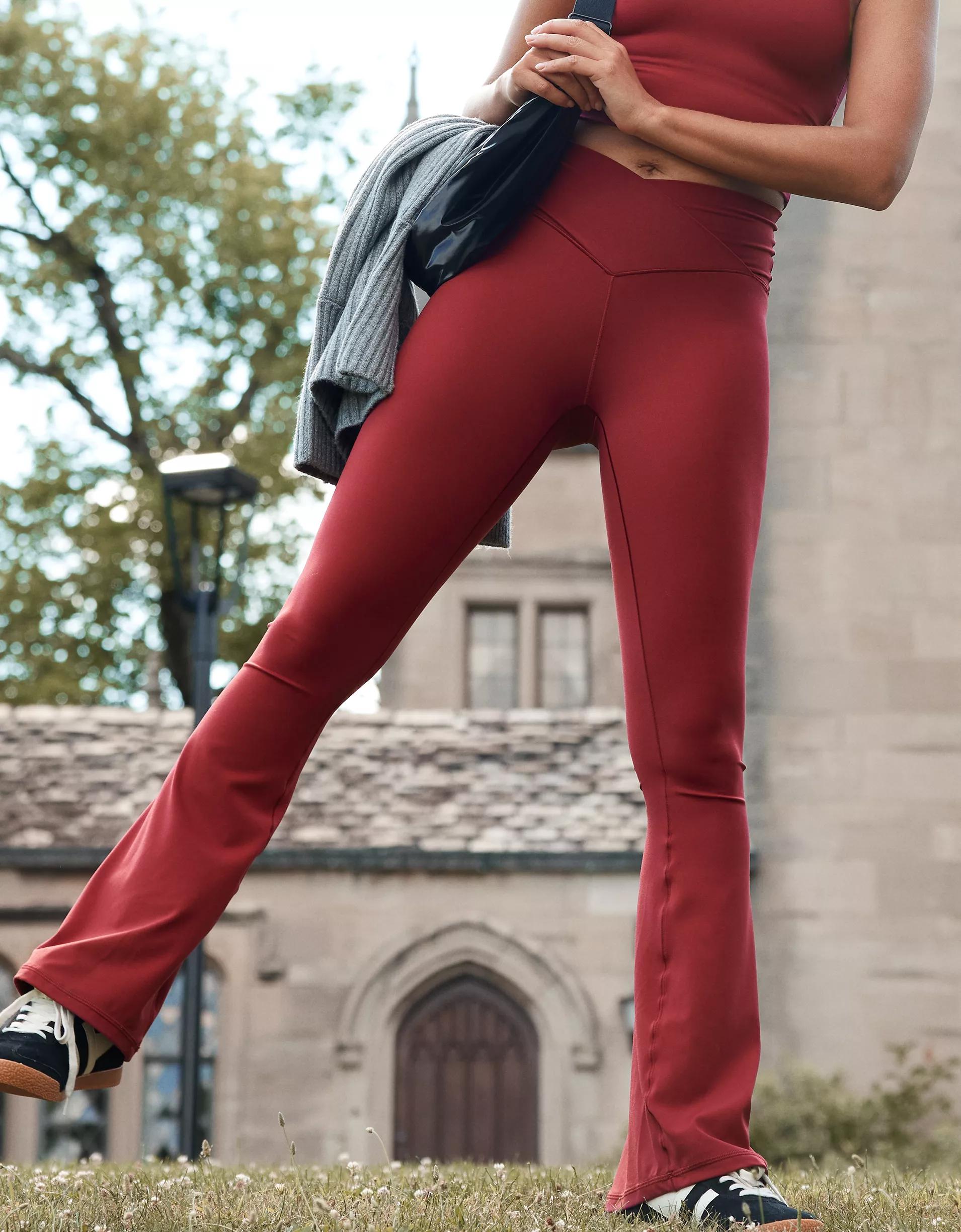 OFFLINE By Aerie Real Me High Waisted Crossover Flare Legging Product Image