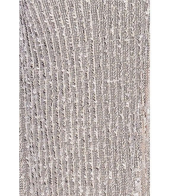 Betsy & Adam Sequin Strapless Neck Sleeveless Sheath Gown Product Image