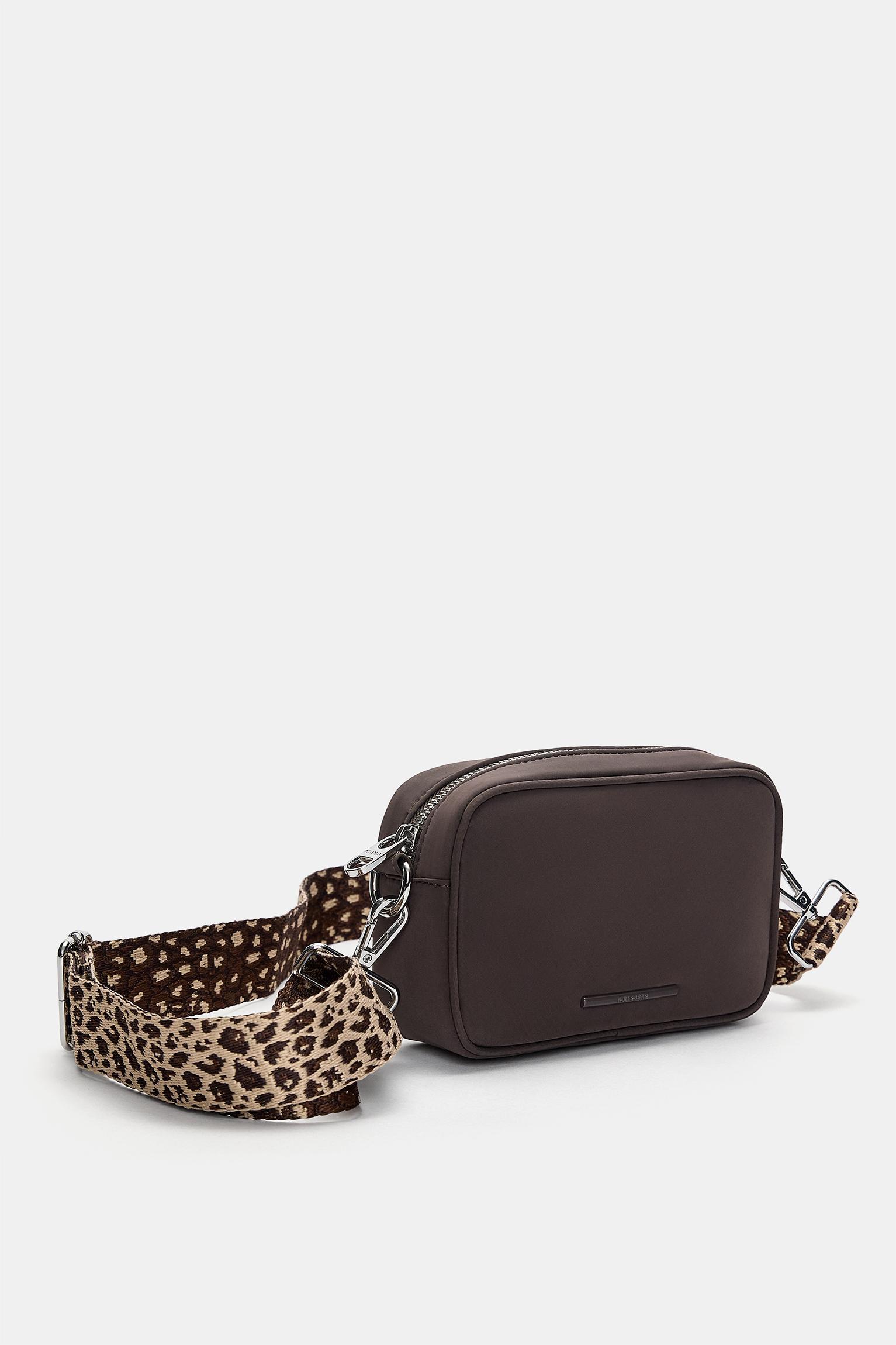 Leopard print crossbody bag with strap Product Image
