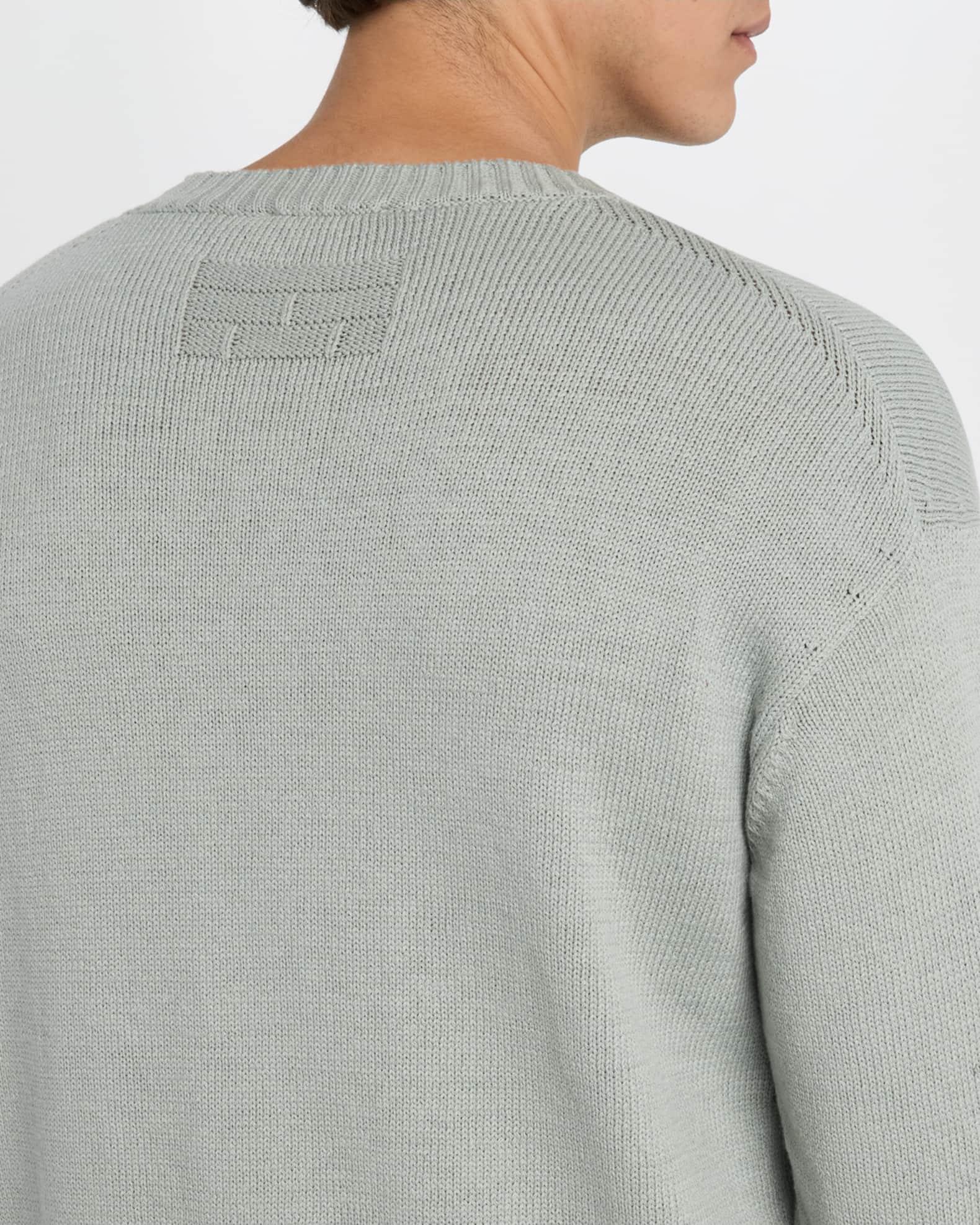 Men's Crewneck Silk-Cotton Knit Sweater Product Image