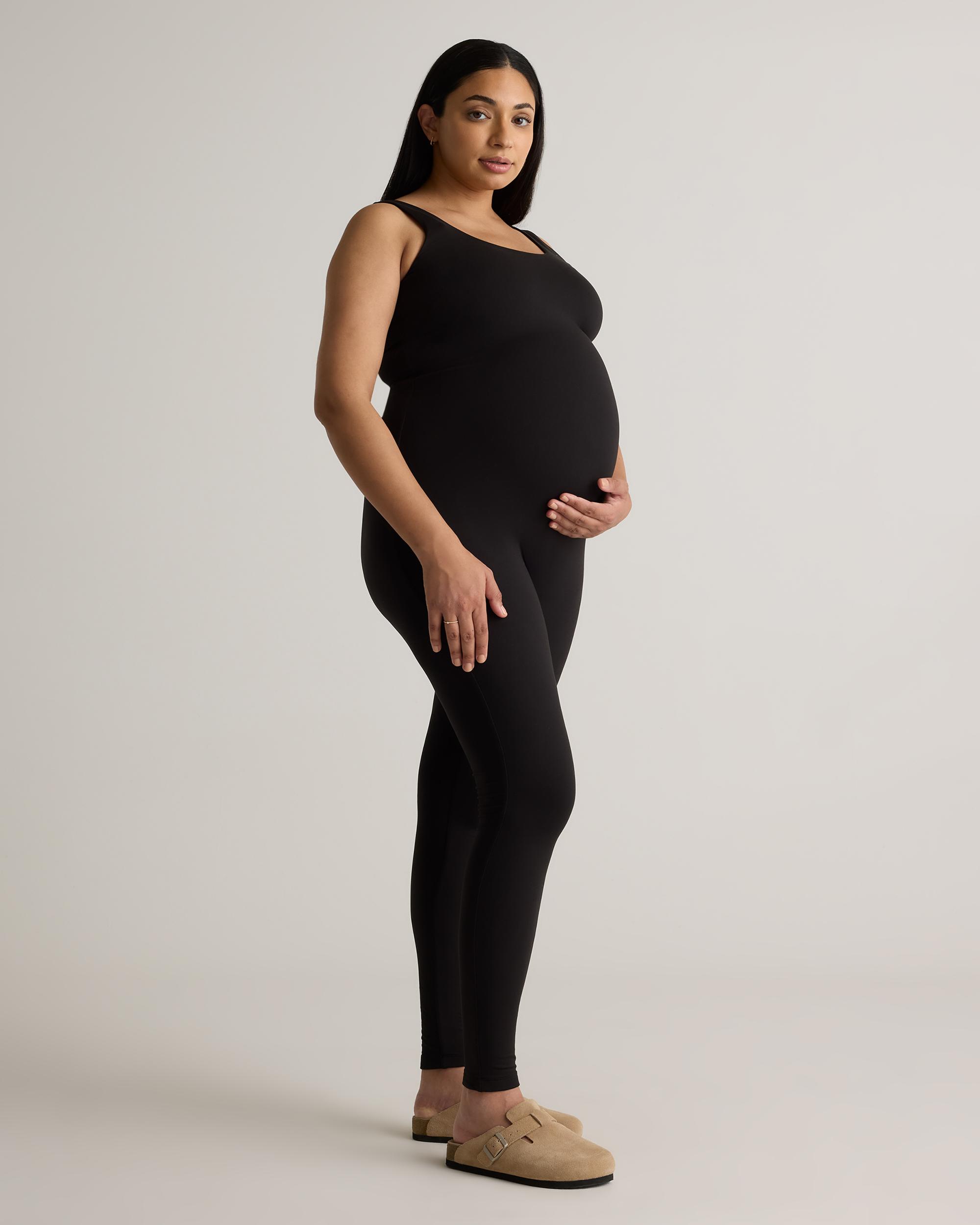 Quince | Women's Recycled Knit Maternity Tank Top Unitard Size XL, Recycled Polyester Product Image